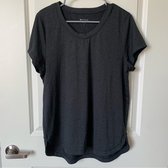 Tops - ATHLETA  Top T-Shirt Size L Grey